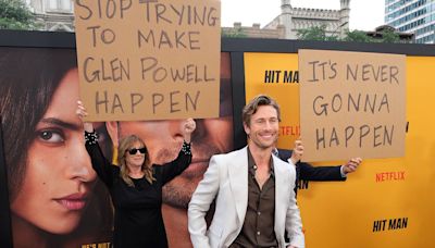 Glen Powell’s parents crash Texas movie screening to troll him