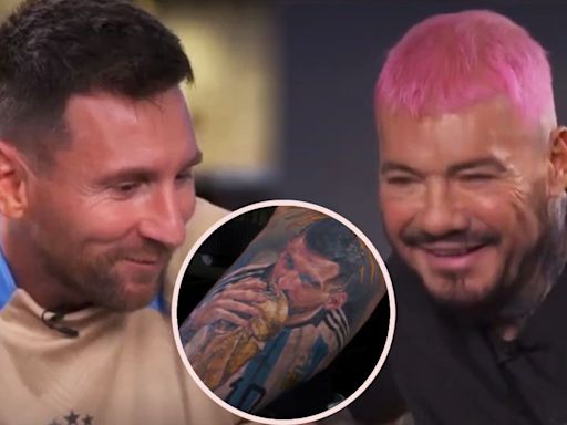 ¡Su ídolo! Tinelli sorprende al tatuarse el rostro de Messi y futbolista tiene impensada reacción