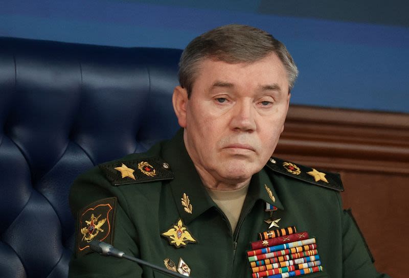 Russian military chief Gerasimov inspects forces in Ukraine