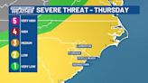 FIRST ALERT: Heat and humidity, watching the potential for severe storms Thursday