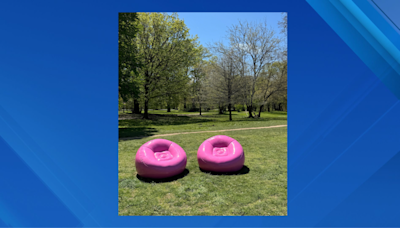 What are those pink chairs in Brooklyn’s Prospect Park?