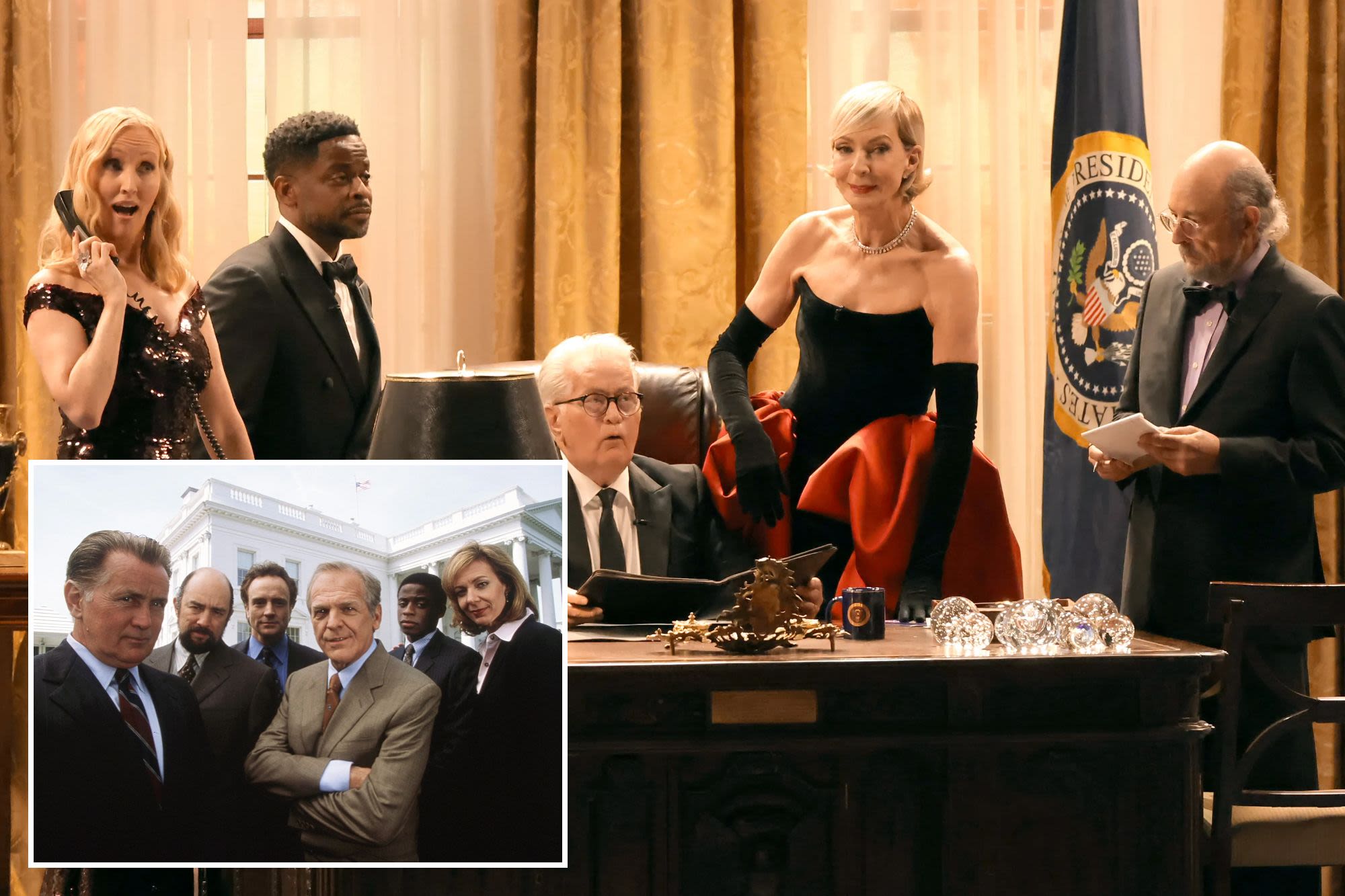 ‘West Wing’ cast reunites at Emmys 2024, pushes for voter registration