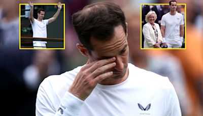 Andy Murray sheds tears as two-time winner is given emotional Wimbledon send-off