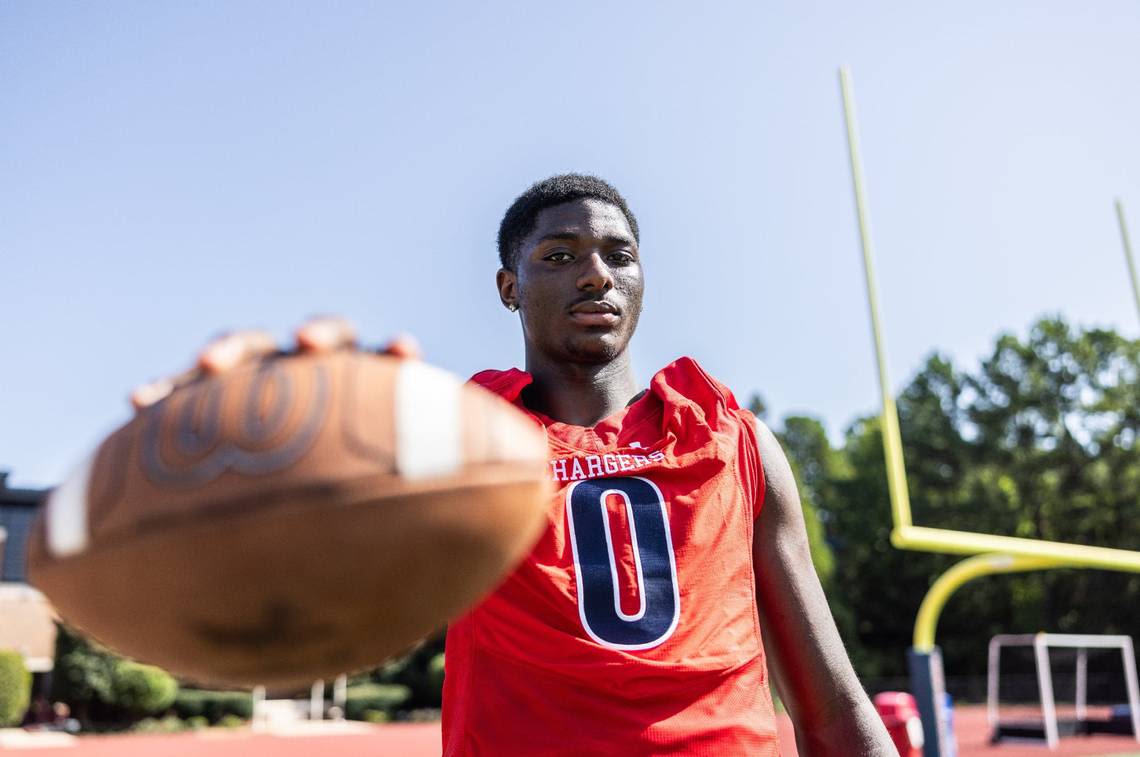 Why national football player of the year Kendre Harrison transferred to Providence Day