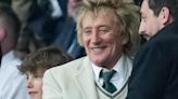 Sir Rod Stewart, 79, joins son Aiden, 12, at the football