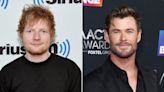 Chris Hemsworth and Ed Sheeran 'Trade' Thor's Hammer for Stage Guitar: 'Love You Brother!'