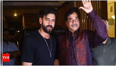 Zaheer Iqbal happily poses with Shatrughan Sinha ahead of his wedding with Sonakshi | Hindi Movie News - Times of India