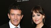 Antonio Banderas and Stepdaughter Dakota Johnson's Reunion Photo Is Fifty Shades of Adorable - E! Online