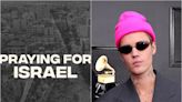 Justin Bieber shares then deletes post in support of Israel featuring image of Gaza destruction