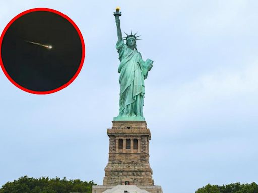 ¿Meteorito sobre Nueva York? Extraña bola de fuego pasó cerca de Estatua de la Libertad