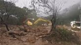 輕颱尼莎發威！ 雨彈炸陽明山 道路土石坍方