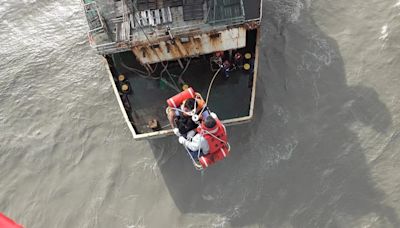 凱米颱風貨輪擱淺 海巡署最新救援巴西亞輪船員上岸