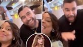 Travis Kelce dances with co-star Niecy Nash on set as Taylor Swift continues Eras Tour in Paris