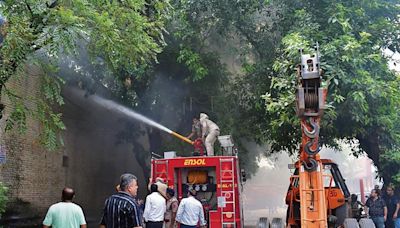 Week after fire notice, crockery store gutted in Industrial Area