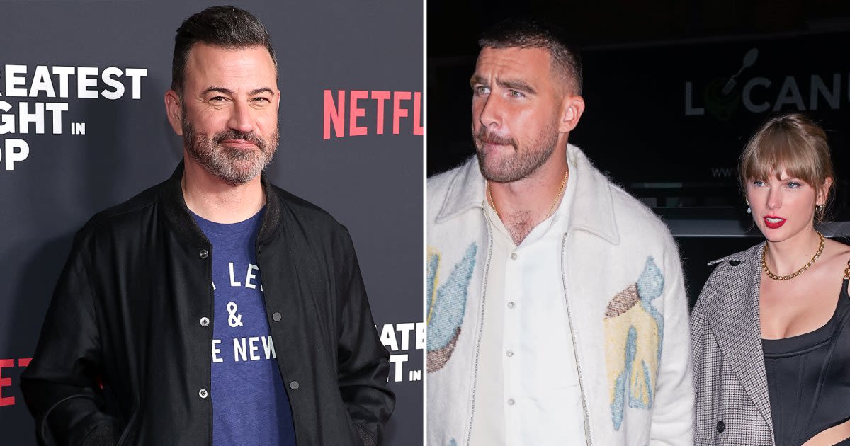 Jimmy Kimmel Jokes Travis Kelce Is Taylor Swift's 'Broke Boyfriend'