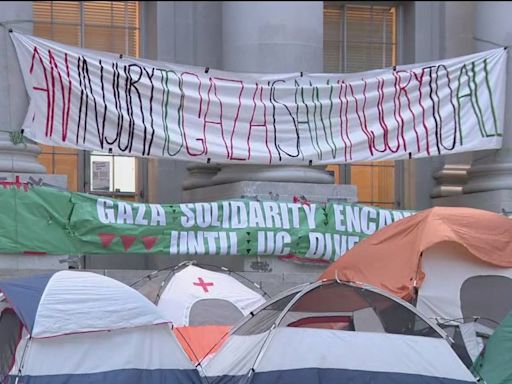 UC Berkeley students set up 'Gaza Solidarity Encampment' on campus