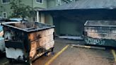 Eugene firefighters respond to early-morning gas leak, dumpster fire