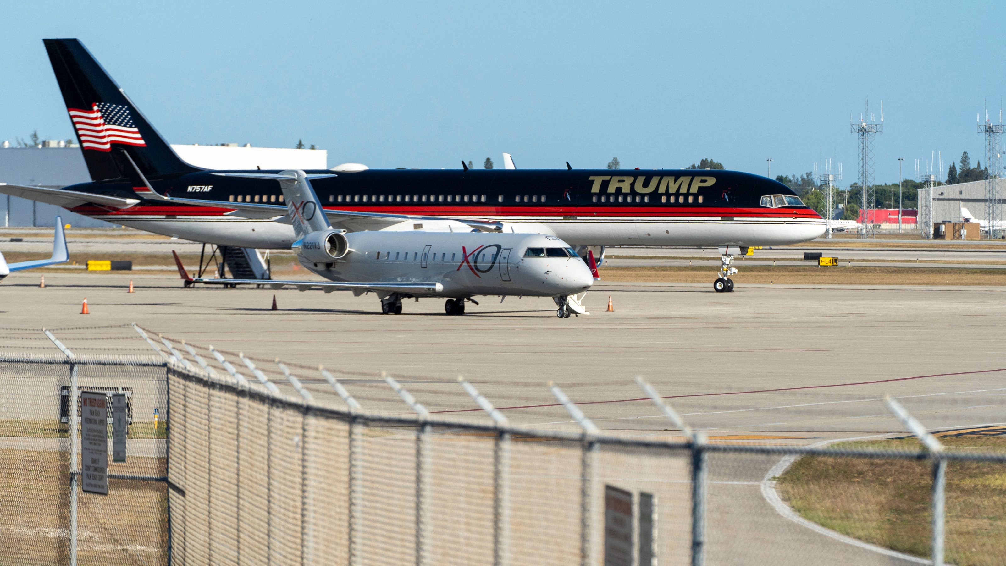 Trump's plane clips another jet's wings after late-night landing at PBIA; FAA investigates