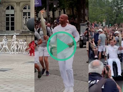 Flamme olympique à Paris : Thierry Henry, Sylvie Tellier, Lassana Bathily… Le relais dans les rues de Paris a commencé