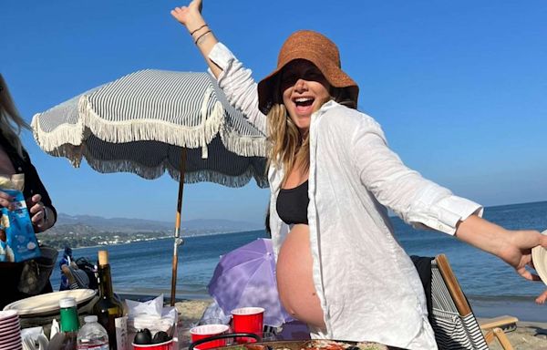 Pregnant Ashley Tisdale Celebrates 39th Birthday with Huge Paella on the Beach: ‘I Am Filled with Love’
