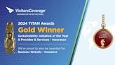 VisitorsCoverage Wins Gold 2024 TITAN Business Awards for Trailblazing Sustainability Efforts and Outstanding Provider of Insurance