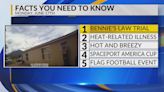 KRQE Newsfeed: Bennie’s Law trial, Heat-related illness, Hot and breezy, Spaceport America Cup, Flag football event