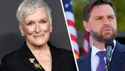 Glenn Close Appears To Fire Back At Donald Trump's Running Mate Over 'Childless Cat Lady' Comments