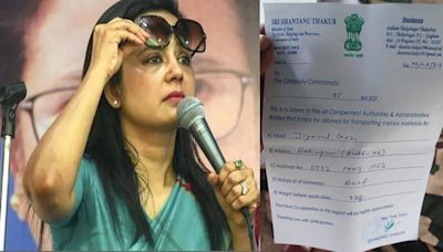 TMC's Mahua Moitra Corners Home Ministry Over Union Minister Shantanu Thakur's Letter Allowing Beef Smuggling