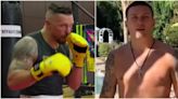 Oleksandr Usyk shows off new bulkier physique in Tyson Fury training footage