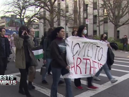 Pro-Palestinian protesters continue demonstration on Northeastern University campus - Boston News, Weather, Sports | WHDH 7News