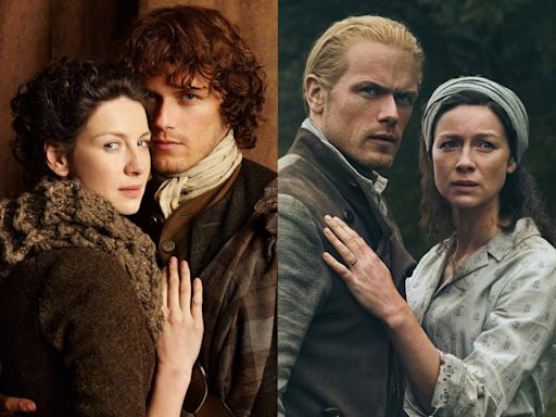 See how the cast of 'Outlander' have changed since their first appearance on the show