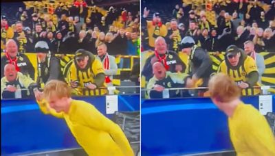 Borussia Dortmund star responds after fan steals shirt from supporter in wheelchair in shocking footage