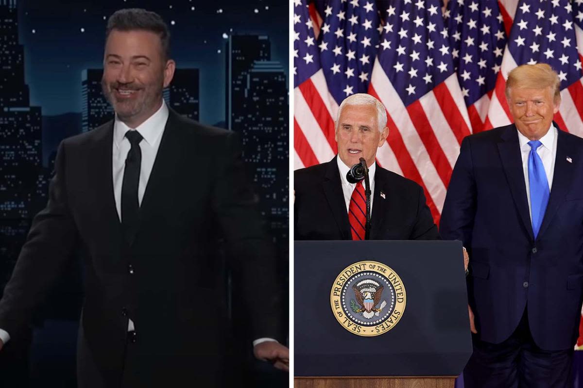 Jimmy Kimmel says Mike Pence is "probably voting for Kamala Harris" after Donald Trump "sent an army… to hang him"