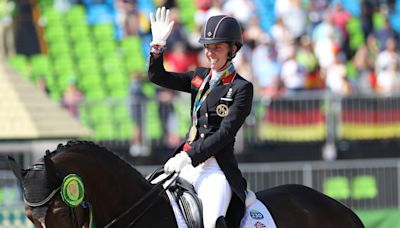 Why is equestrian star Charlotte Dujardin not competing in the 2024 Olympics?