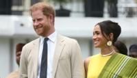 Britain's Prince Harry, Duke of Sussex, and his wife, Meghan, Duchess of Sussex, travelled to Lagos after their trip to Abuja