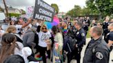 Fight erupts at anti-Pride Day protest outside L.A. school where trans teacher's flag was burned