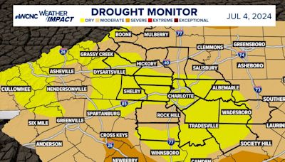 Drought Monitor Map covers North Carolina 100% for the first time since 2009