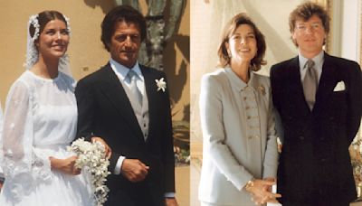 A Look Back at Princess Caroline of Monaco’s Three Royal Weddings: Dior Bridal Dress, Chanel Suit and More