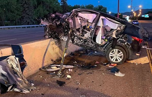 Northbound I-25 closed for crash in Colorado Springs