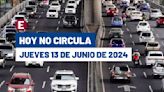 ¿Qué autos descansan? Hoy No Circula del jueves 13 de junio de 2024 en CDMX y Edomex