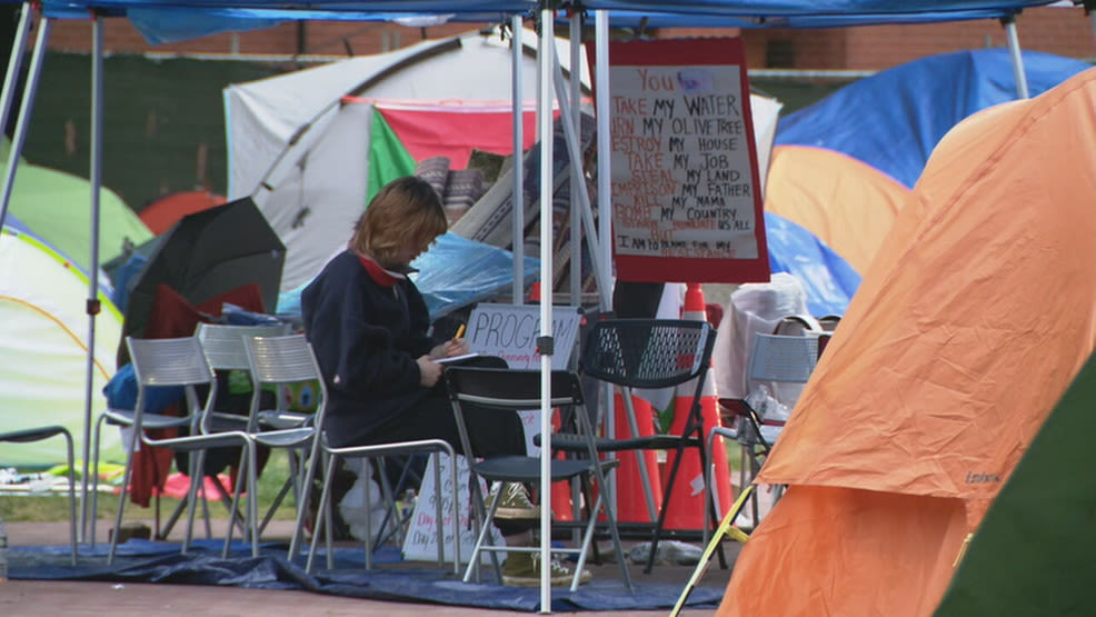 George Washington University encampment calling for Israel divestment enters day 12