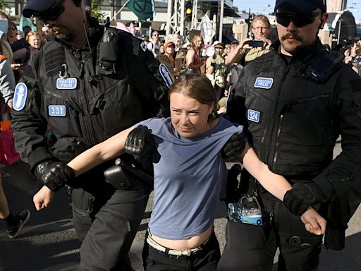 Greta Thunberg carted off by police AGAIN at XR protest in Helsinki