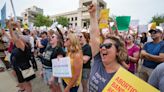 Hoosiers gather at Indiana Statehouse in the wake of watershed Roe v. Wade reversal