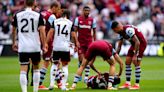 Debutant George Earthy taken to hospital after West Ham’s loss to Fulham