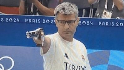 Turkish shooter's picture hitting silver medal with minimal gear at Olympics attracts global netizens