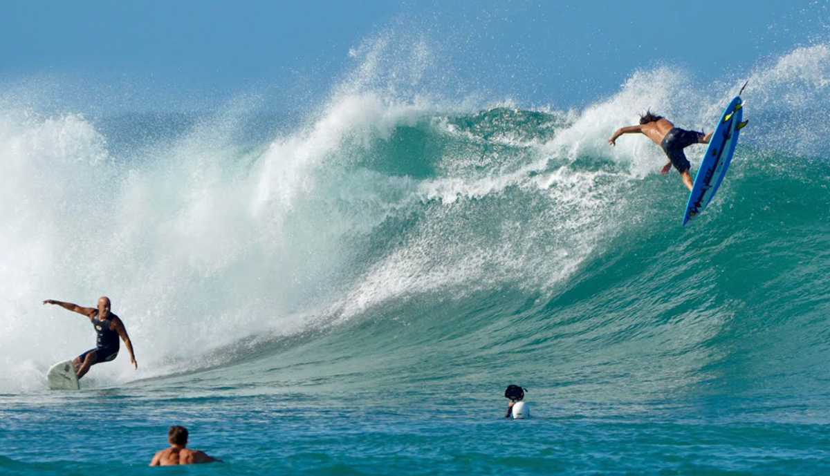 Mason and Michael Ho Trade Off and Score Ala Moana Bowls