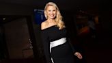 Christie Brinkley Embraces Black and White Dressing in Off-the-shoulder Solace London Dress at Fragrance Foundation Awards 2024