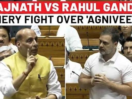 Rajnath Singh Counters Rahul Gandhi's 'Ek Rupaiya' Charge Over Budget 2024 & Agniveer In Indian Army