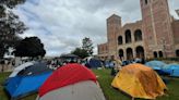 Pro-Palestine protesters set up encampment at UCLA