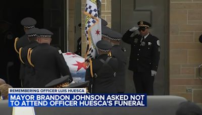 Family of fallen CPD Officer Luis Huesca asked Mayor Brandon Johnson not to attend his funeral